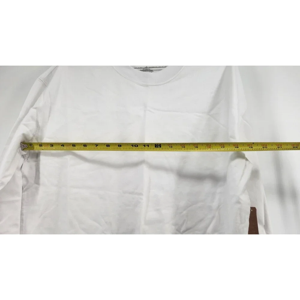 SKIMS‎ Men's Small White Chalk Heavyweight Cotton Long Sleeve T-Shirt NWT